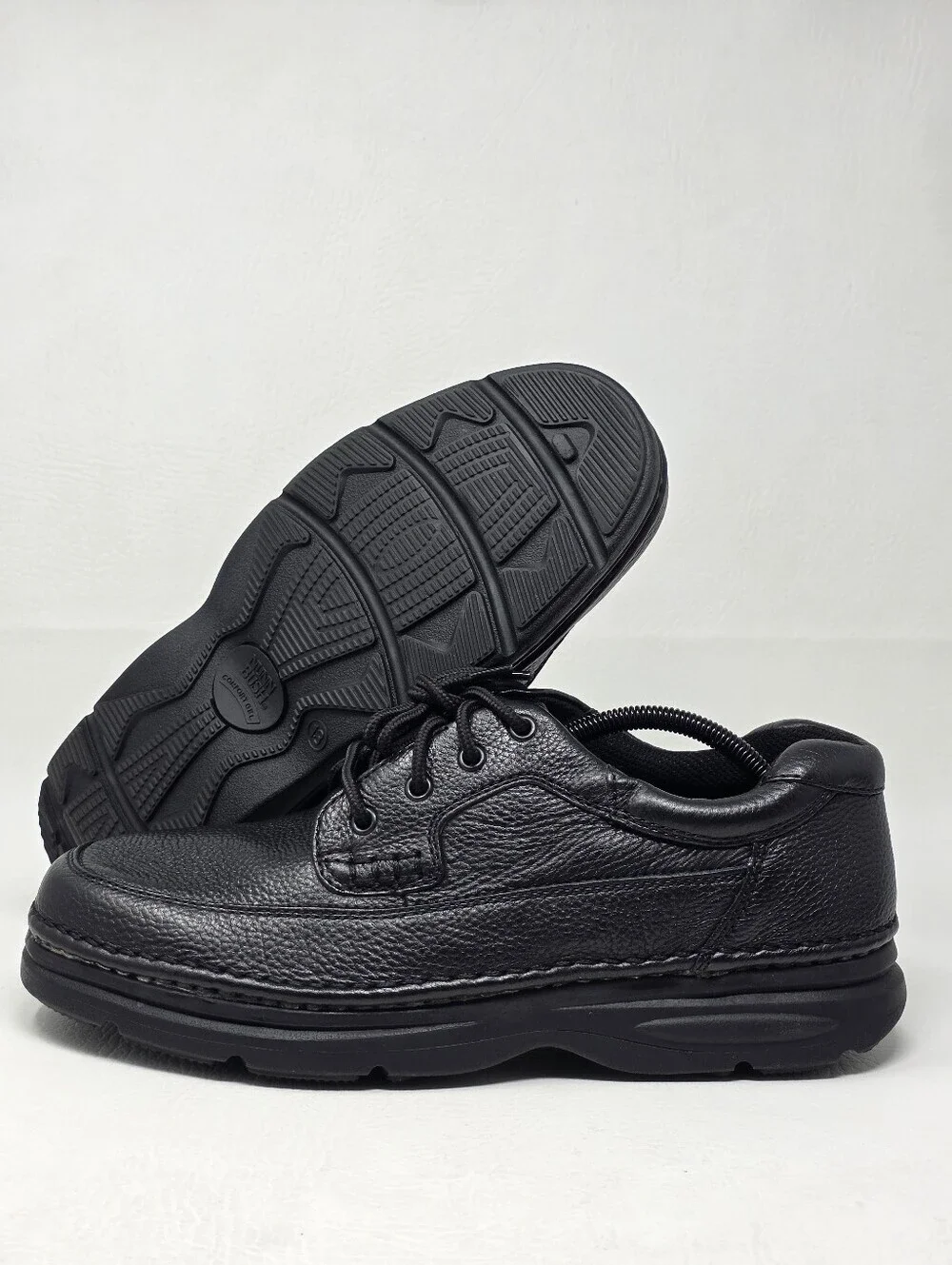 Nunn Bush Cameron Moc Toe Oxford Shoes Black Tumbled 83890-78 Men's Size 13M